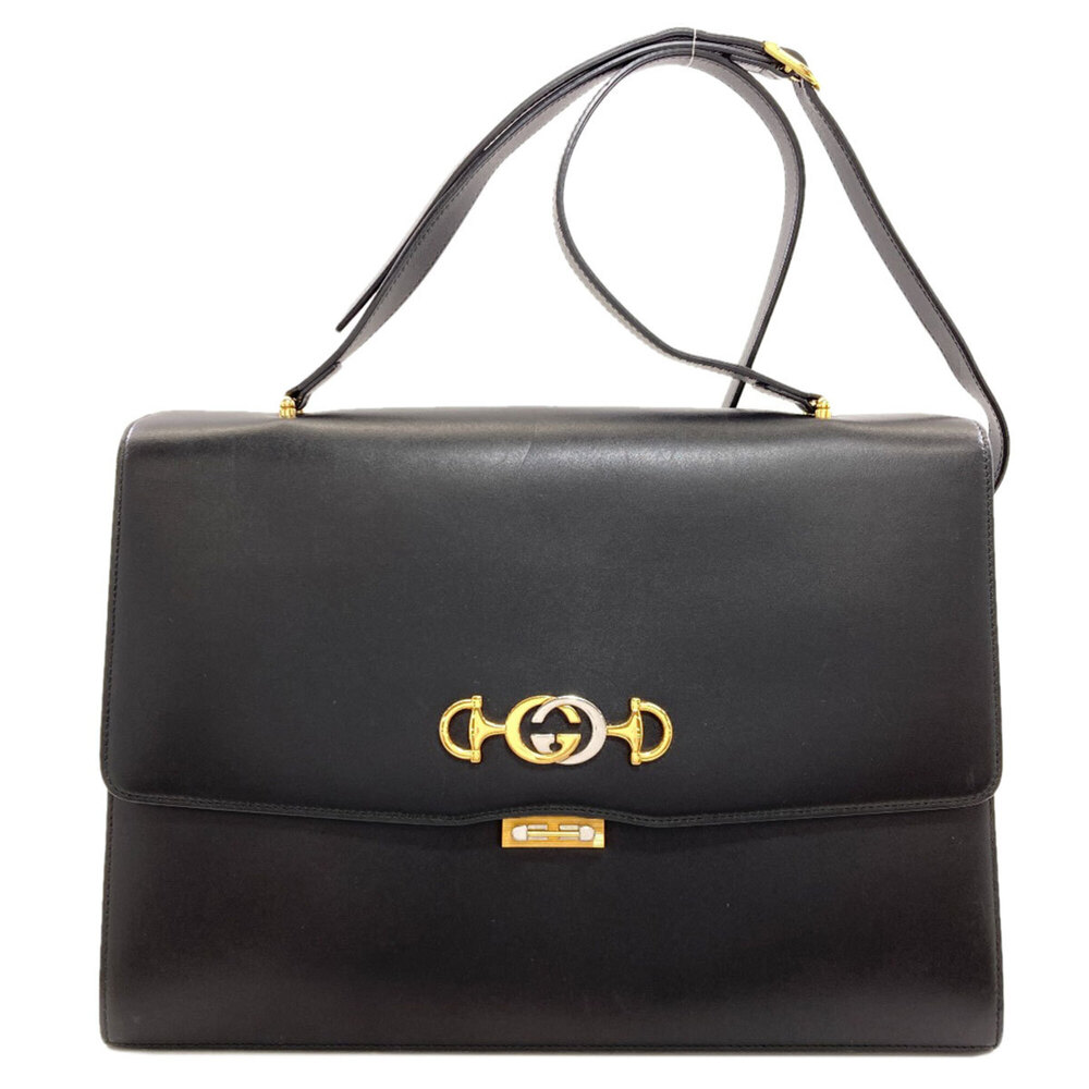 Gucci 575934 Zumi Shoulder Bag Leather Women's GUCCI